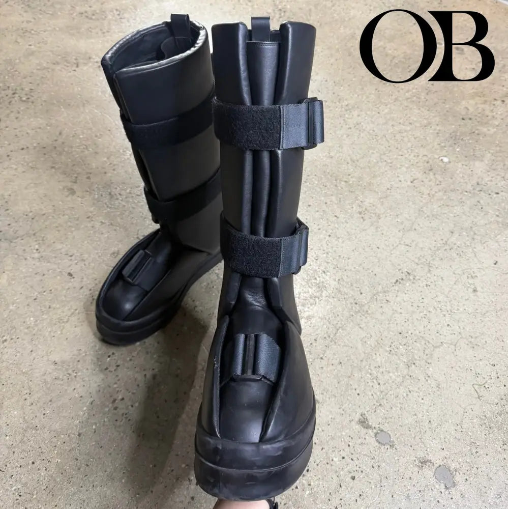 Rick Owens Splint Knee High Boots 43 footwear