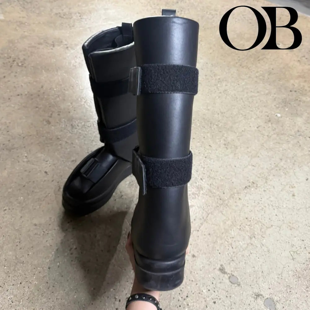 Rick Owens Splint Knee High Boots 43 footwear