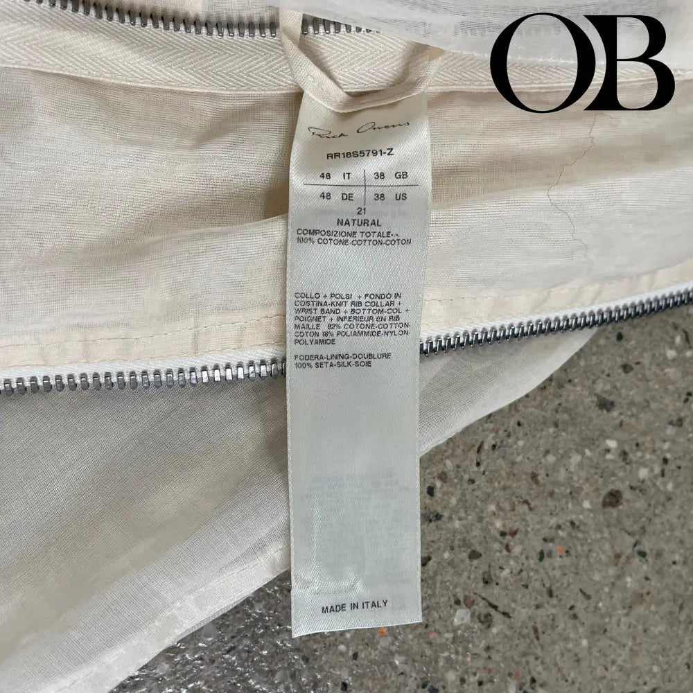 Rick Owens SS18 Light Bomber 48 outerwear