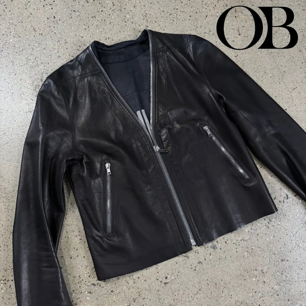 Rick Owens SS21 Phlegethon Leather Jacket S outerwear