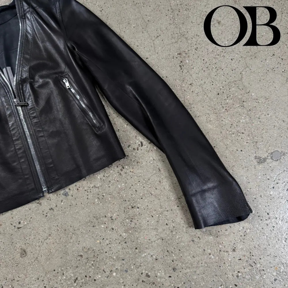 Rick Owens SS21 Phlegethon Leather Jacket S outerwear