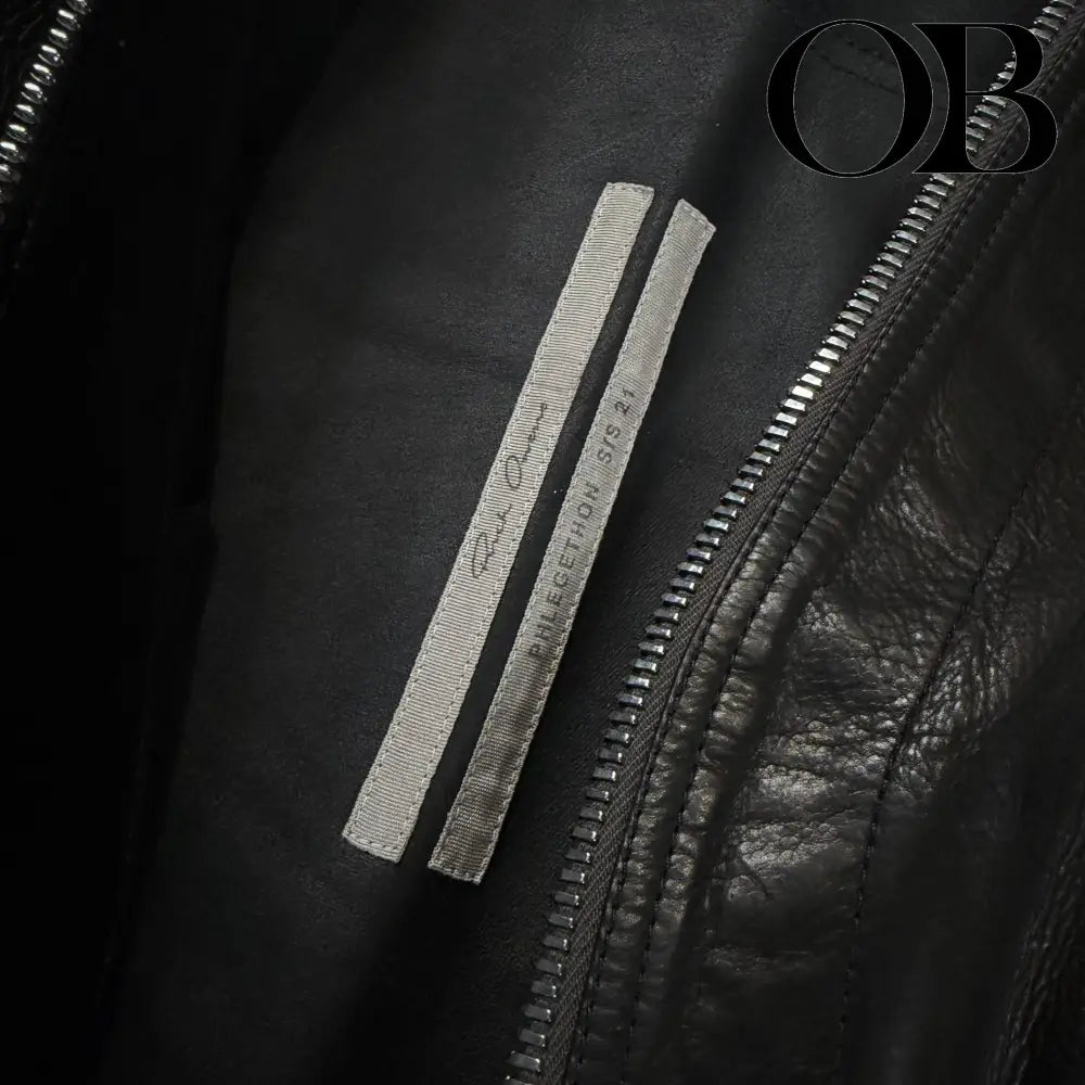 Rick Owens SS21 Phlegethon Leather Jacket S outerwear