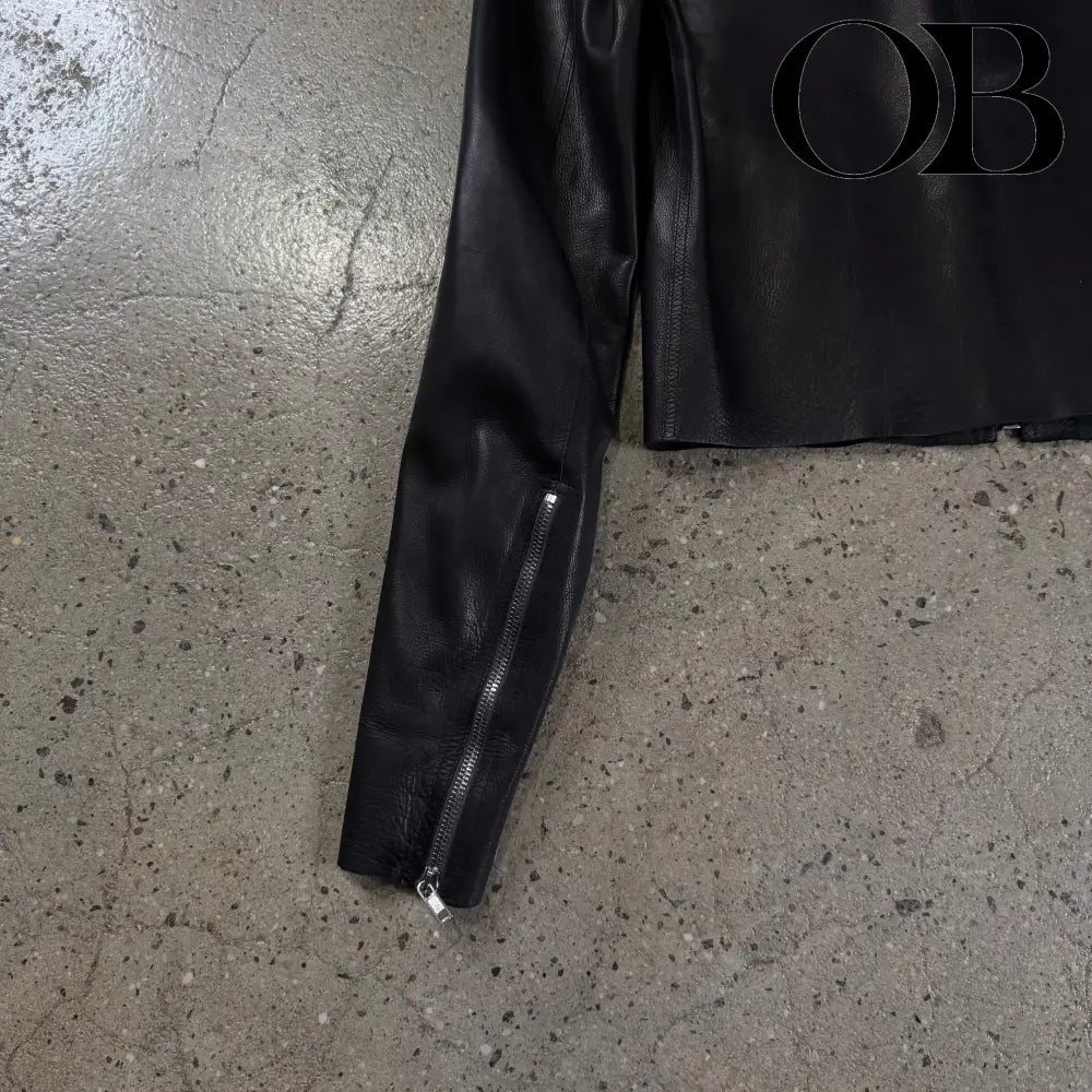 Rick Owens SS21 Phlegethon Leather Jacket S outerwear