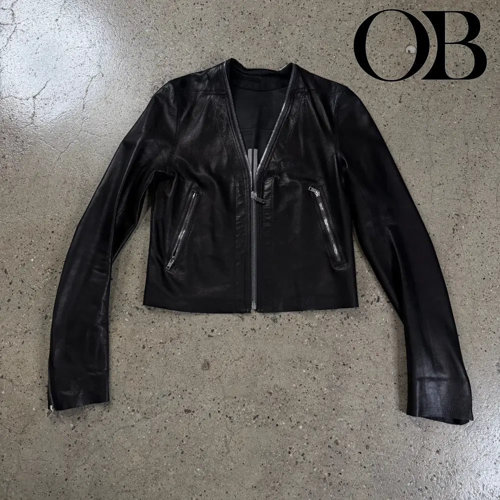 Rick Owens SS21 Phlegethon Leather Jacket S outerwear