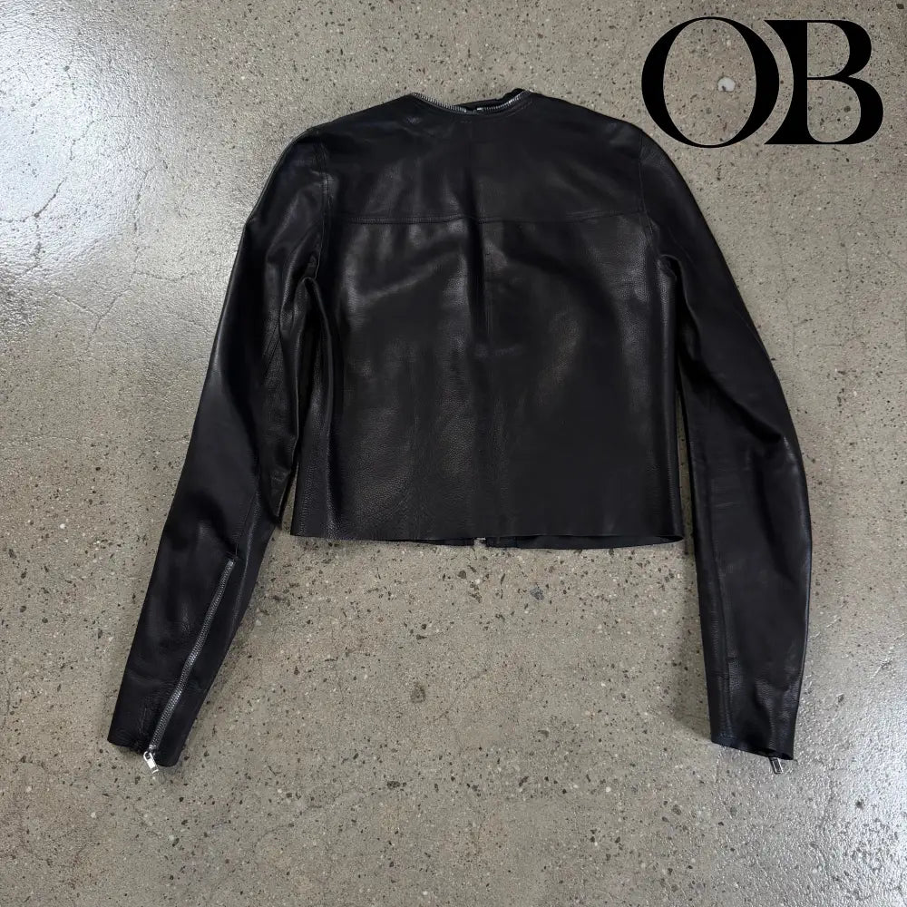 Rick Owens SS21 Phlegethon Leather Jacket S outerwear