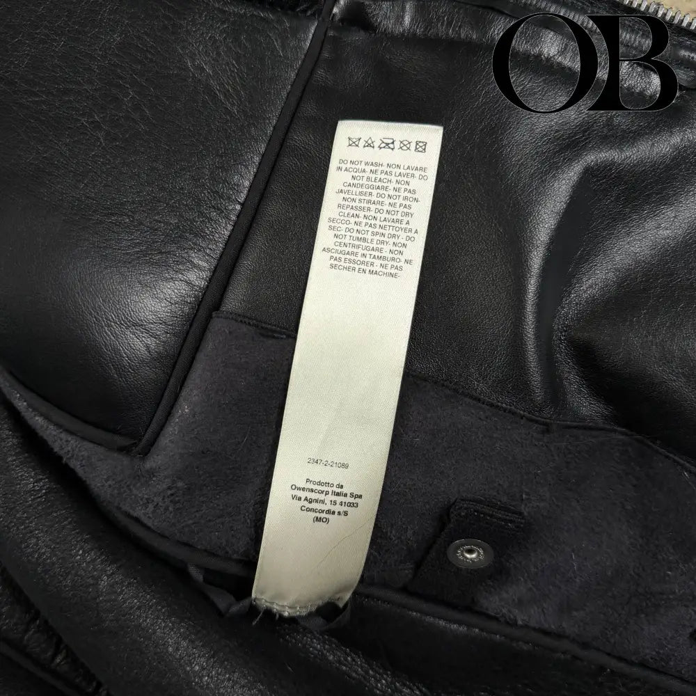 Rick Owens Strobe Collage Fur Coat 46 outerwear