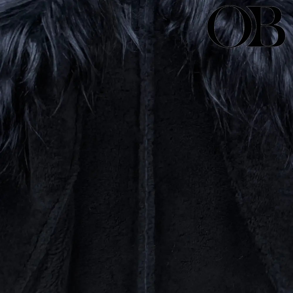 Rick Owens Strobe Collage Fur Coat 46 outerwear
