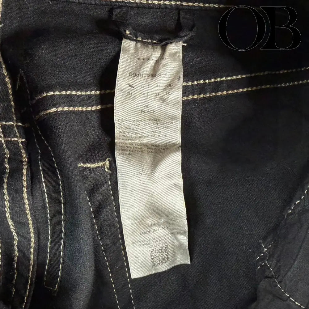 Rick Owens Waxed Bias Cut Jeans 31 bottoms