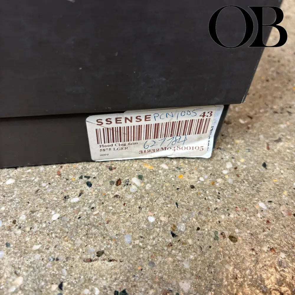 Rick Owens Wooden Clogs 43 footwear