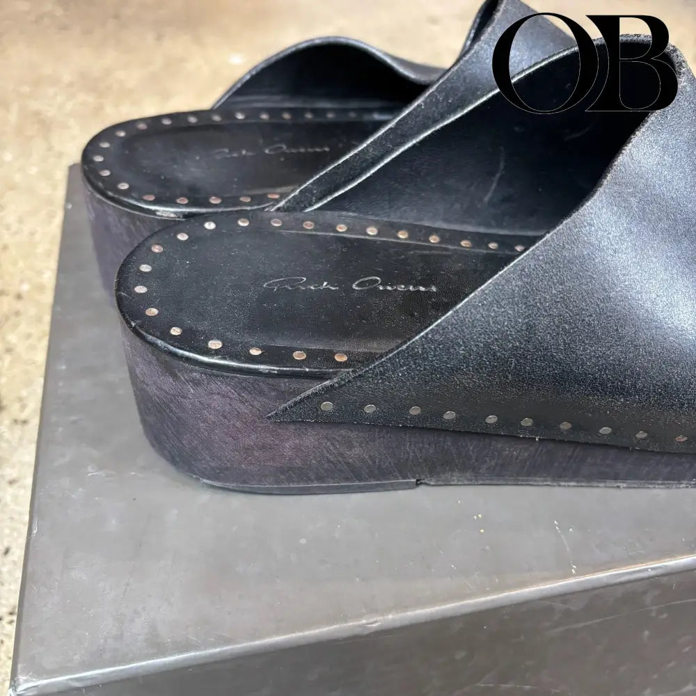 Rick Owens Wooden Clogs 43 footwear