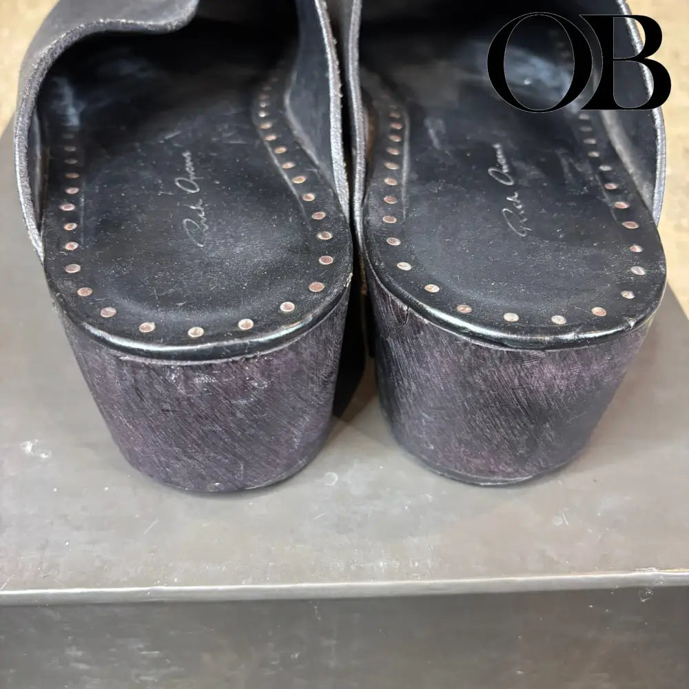 Rick Owens Wooden Clogs 43 footwear