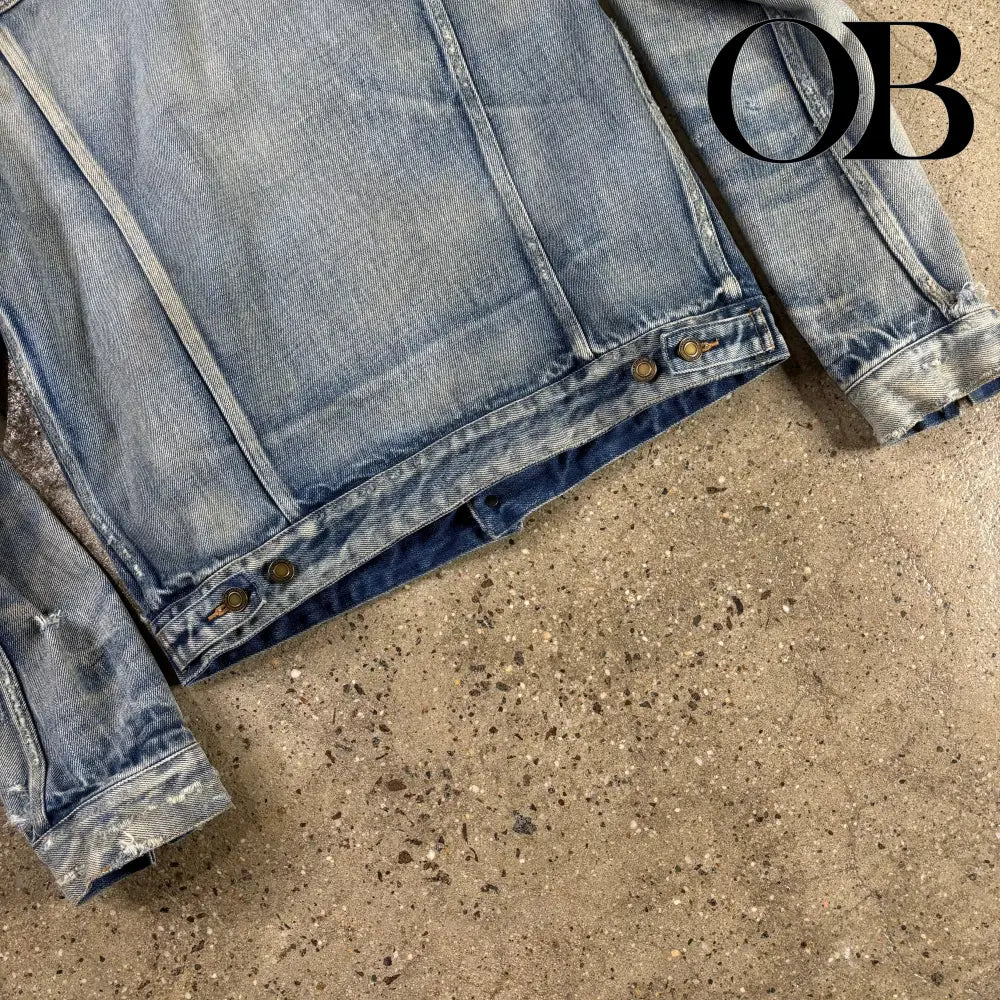 Saint Laurent Distressed Denim Jacket
