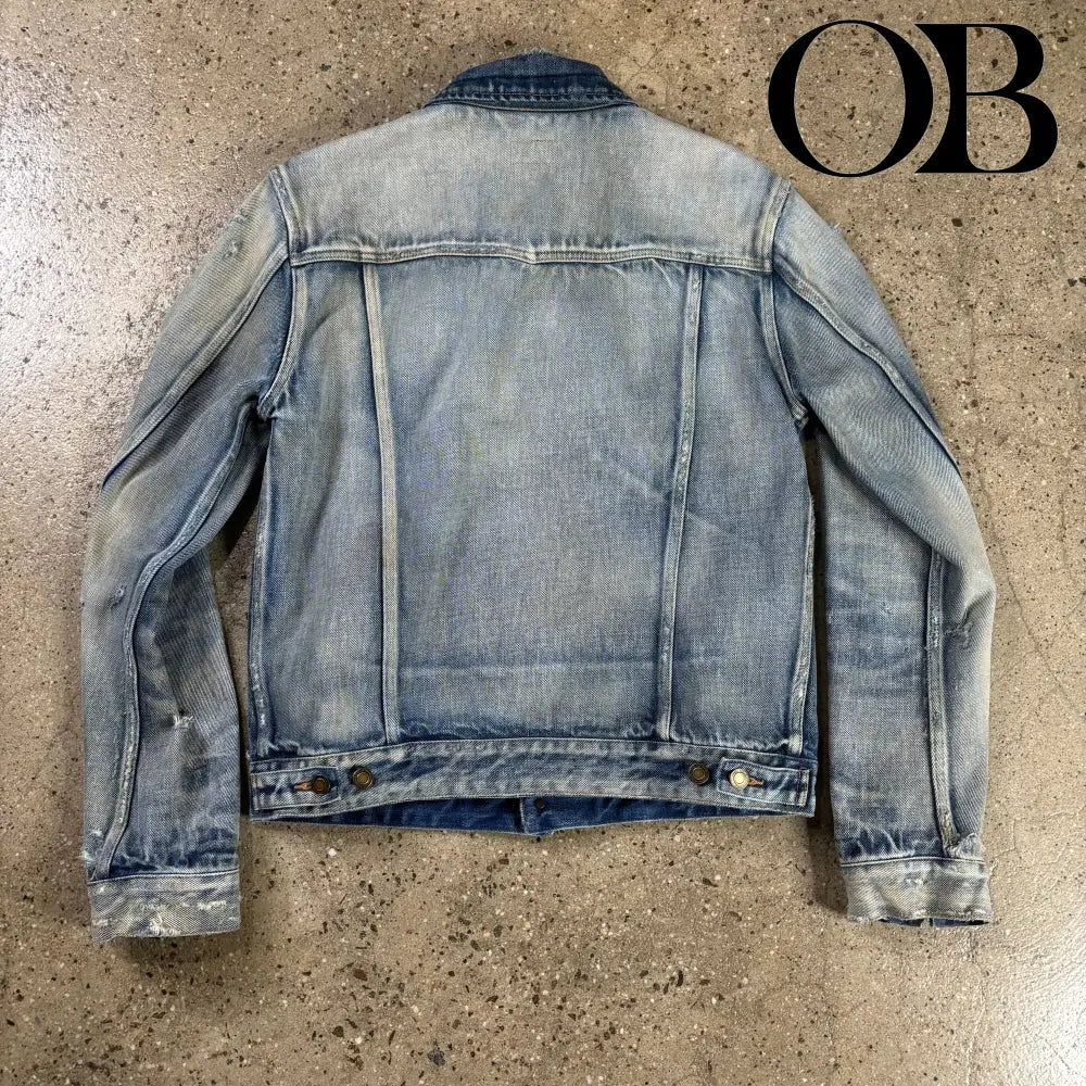 Saint Laurent Distressed Denim Jacket