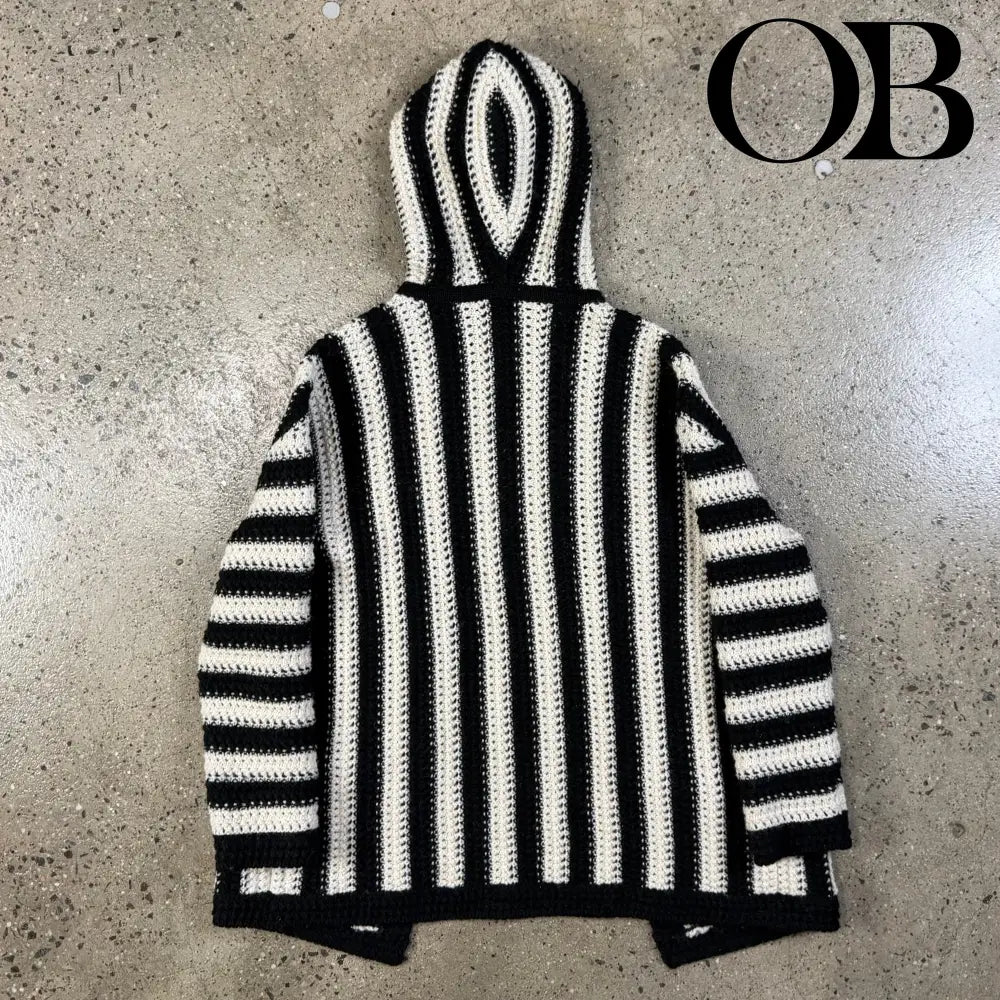 Saint Laurent Hooded Striped Cardigan L tops
