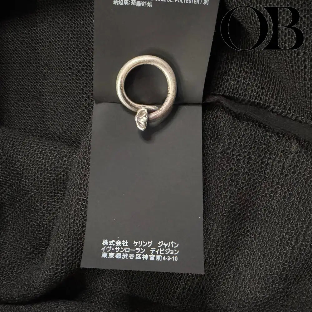 Saint Laurent Plaid Sequin Button-Up Overshirt L tops