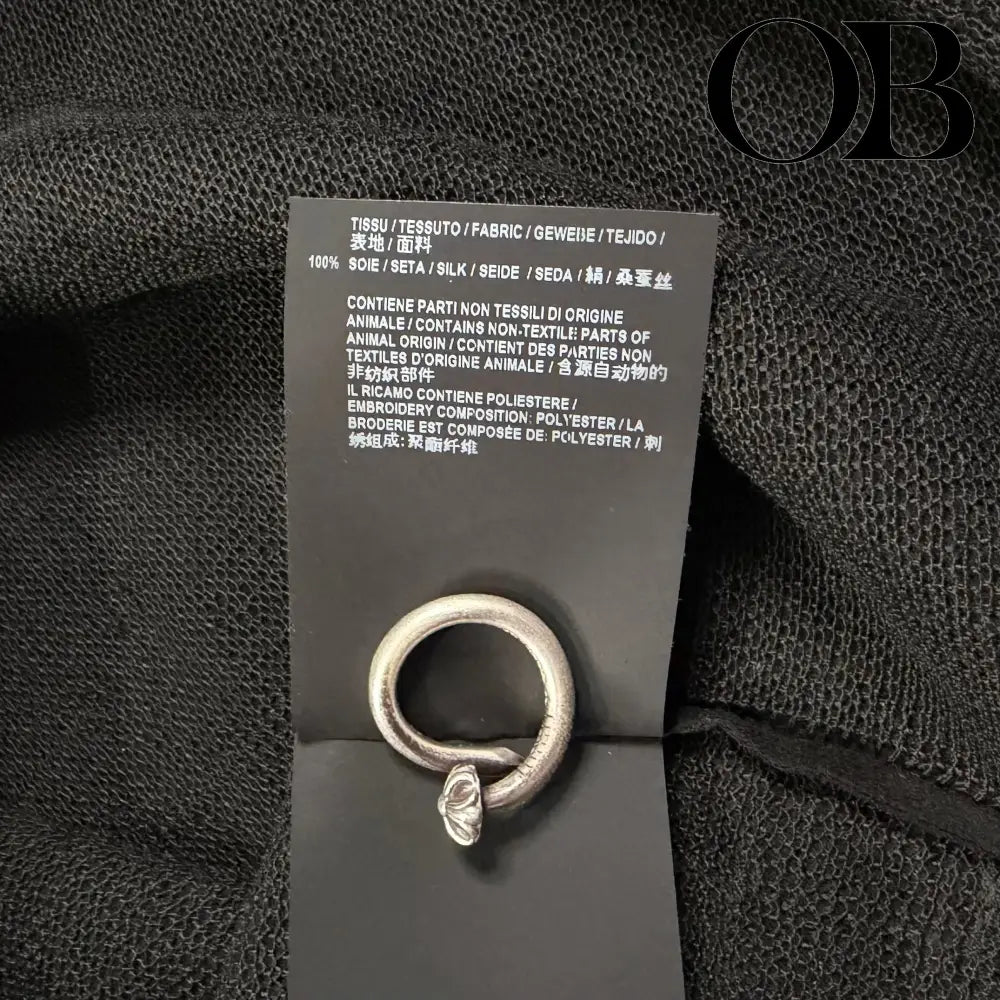 Saint Laurent Plaid Sequin Button-Up Overshirt L tops