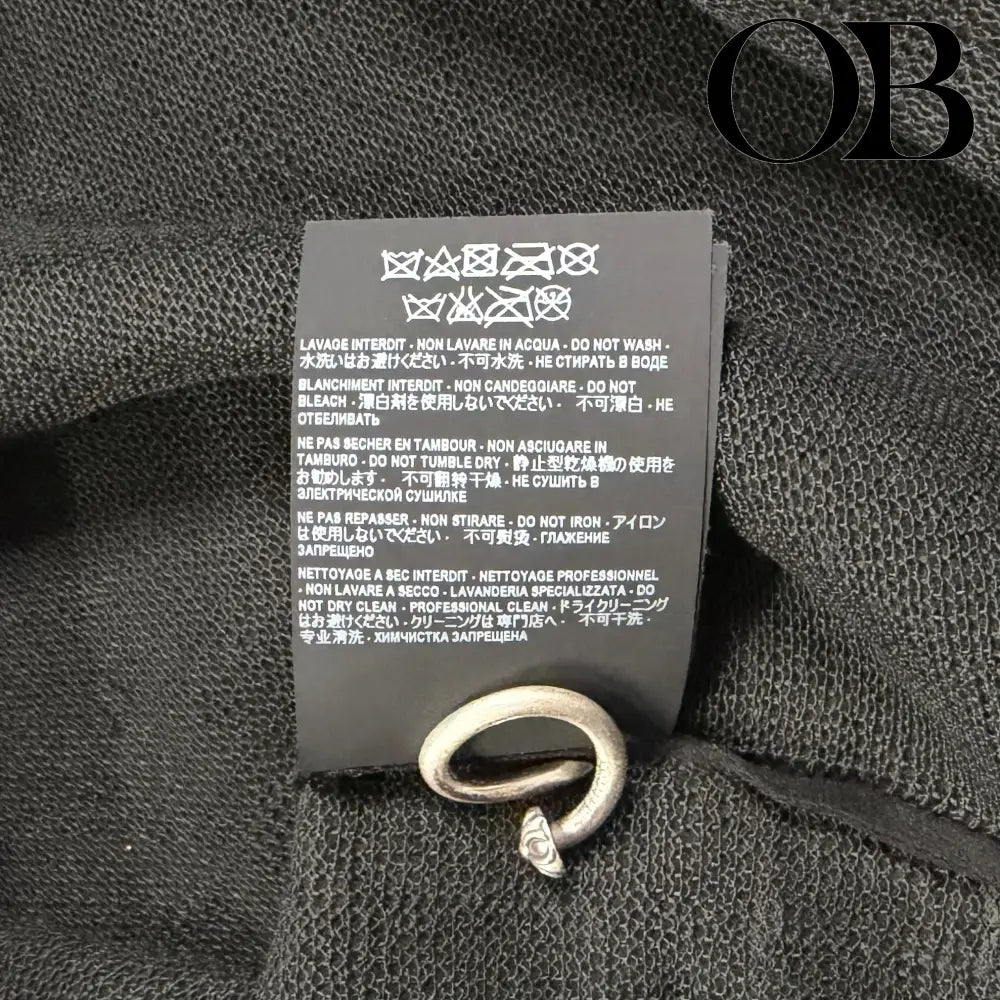 Saint Laurent Plaid Sequin Button-Up Overshirt L tops