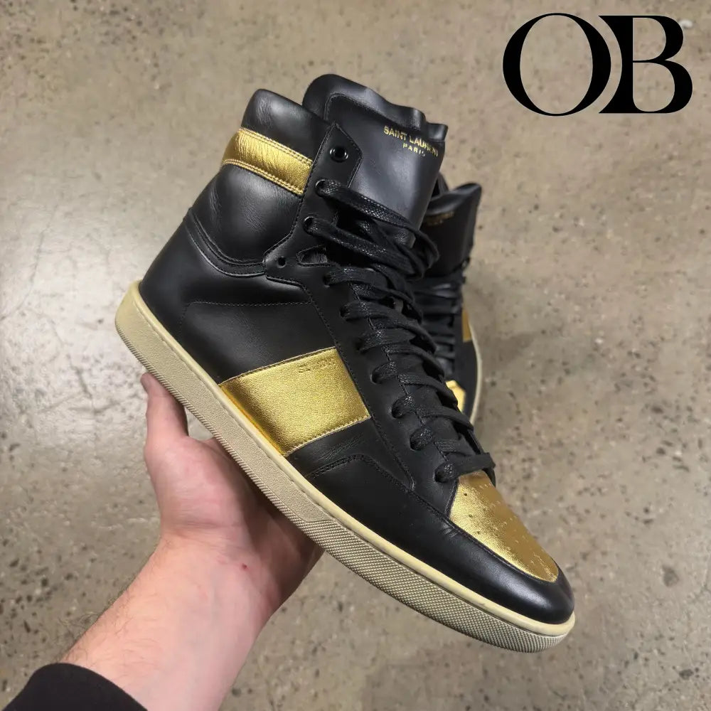 Saint Laurent SL-10H Court High Sneakers 45 footwear