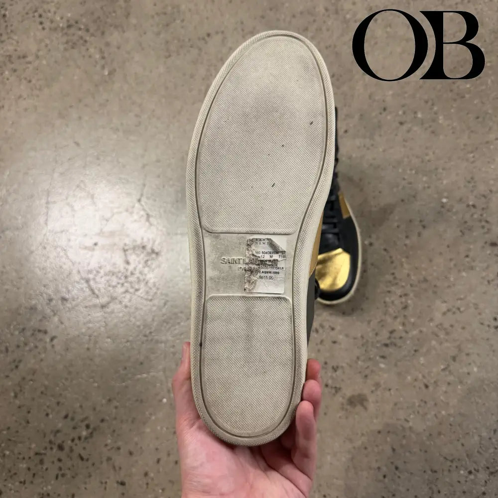 Saint Laurent SL-10H Court High Sneakers 45 footwear