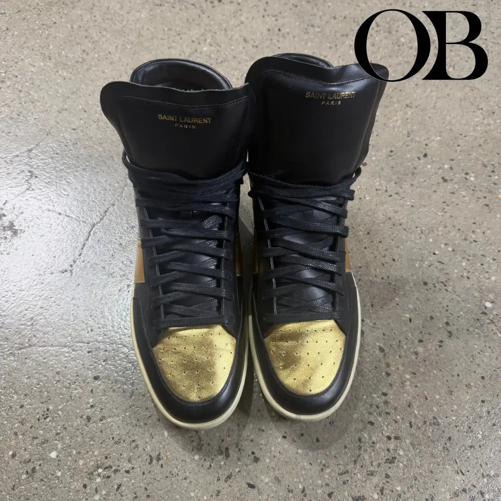 Saint Laurent SL-10H Court High Sneakers 45 footwear
