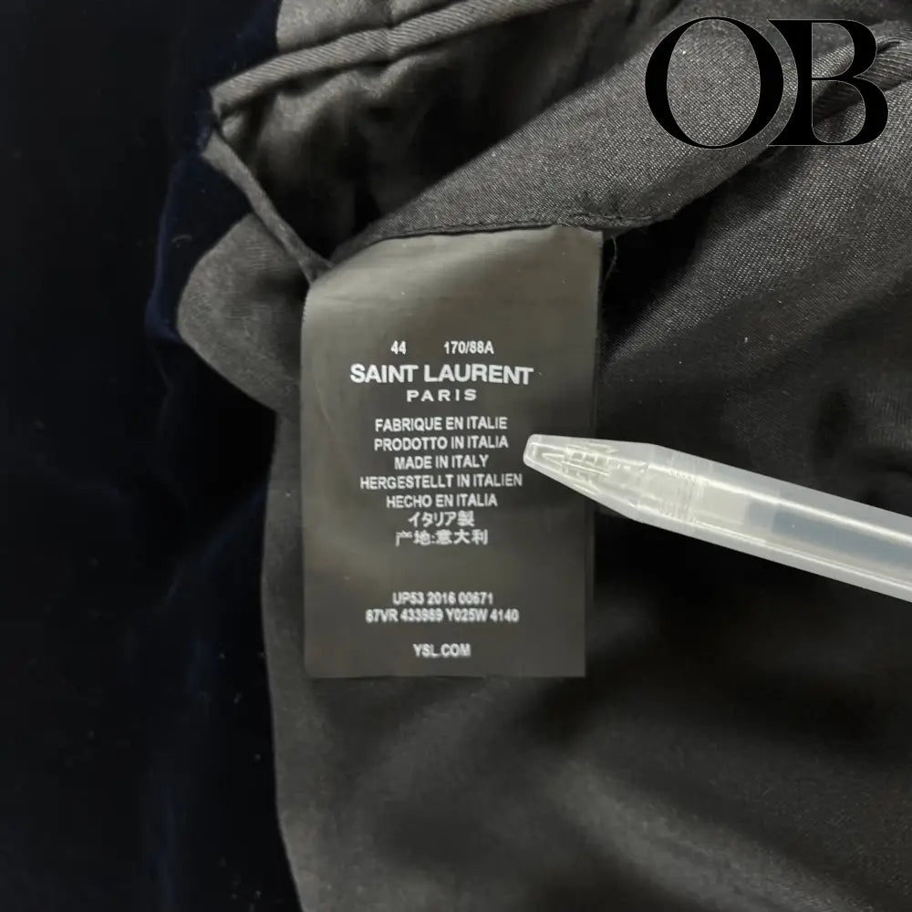 Saint Laurent Velvet Blazer S outerwear