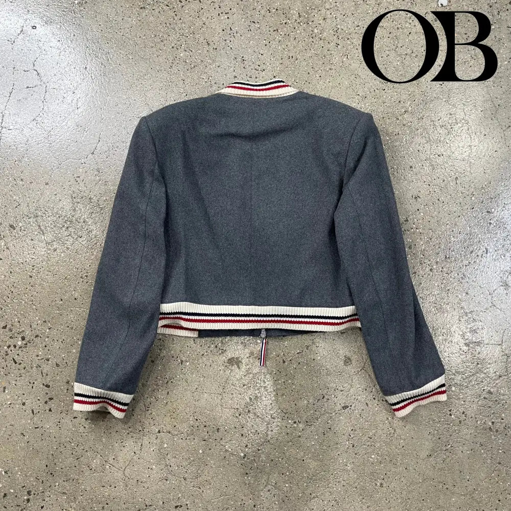 Thom Browne  Cashmere Padded Shoulder Jacket