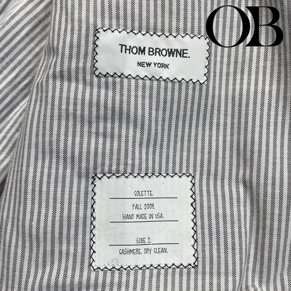 Thom Browne  Cashmere Padded Shoulder Jacket