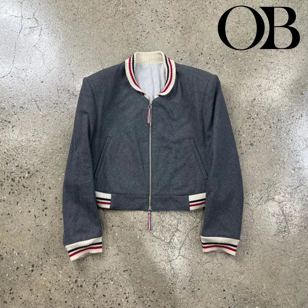 Thom Browne  Cashmere Padded Shoulder Jacket