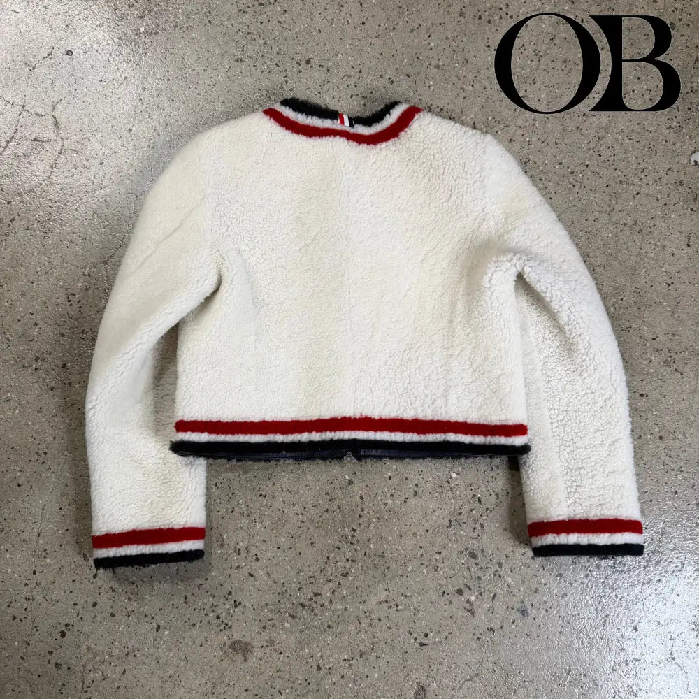 Thom Browne Shearling Cropped Jacket 42 outerwear