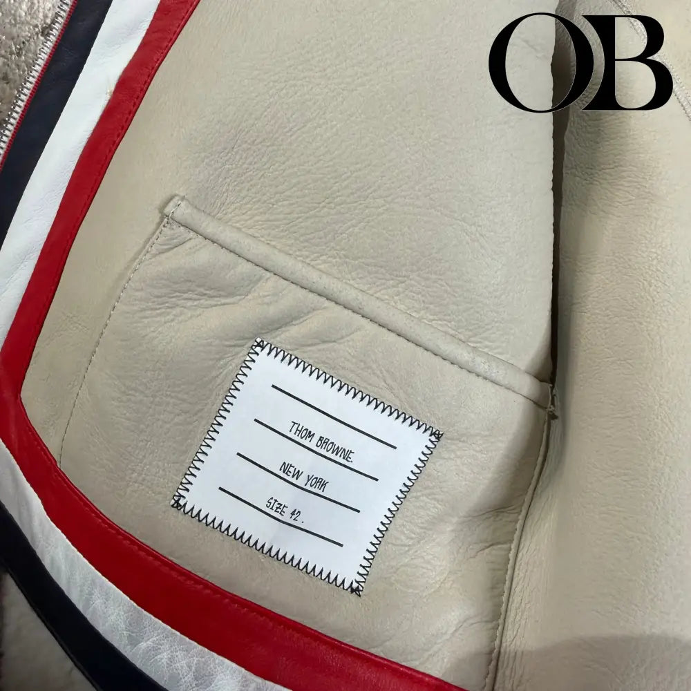 Thom Browne Shearling Cropped Jacket 42 outerwear