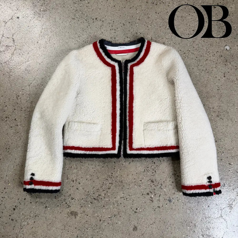 Thom Browne Shearling Cropped Jacket 42 outerwear
