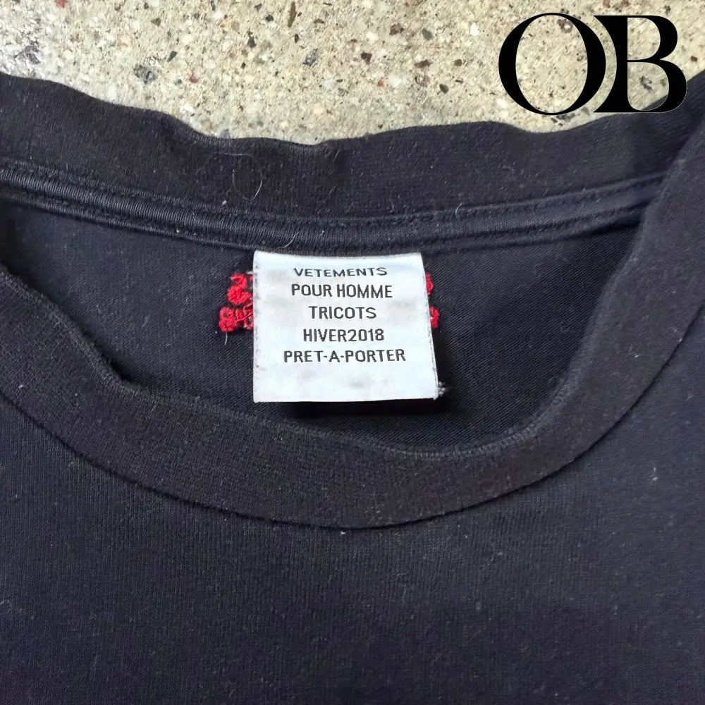 Vetements Rammstein Tee M tops