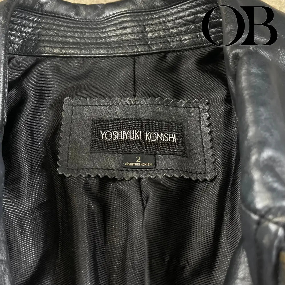 Yoshiyuki Konishi Embroidered Leather Jacket M outerwear