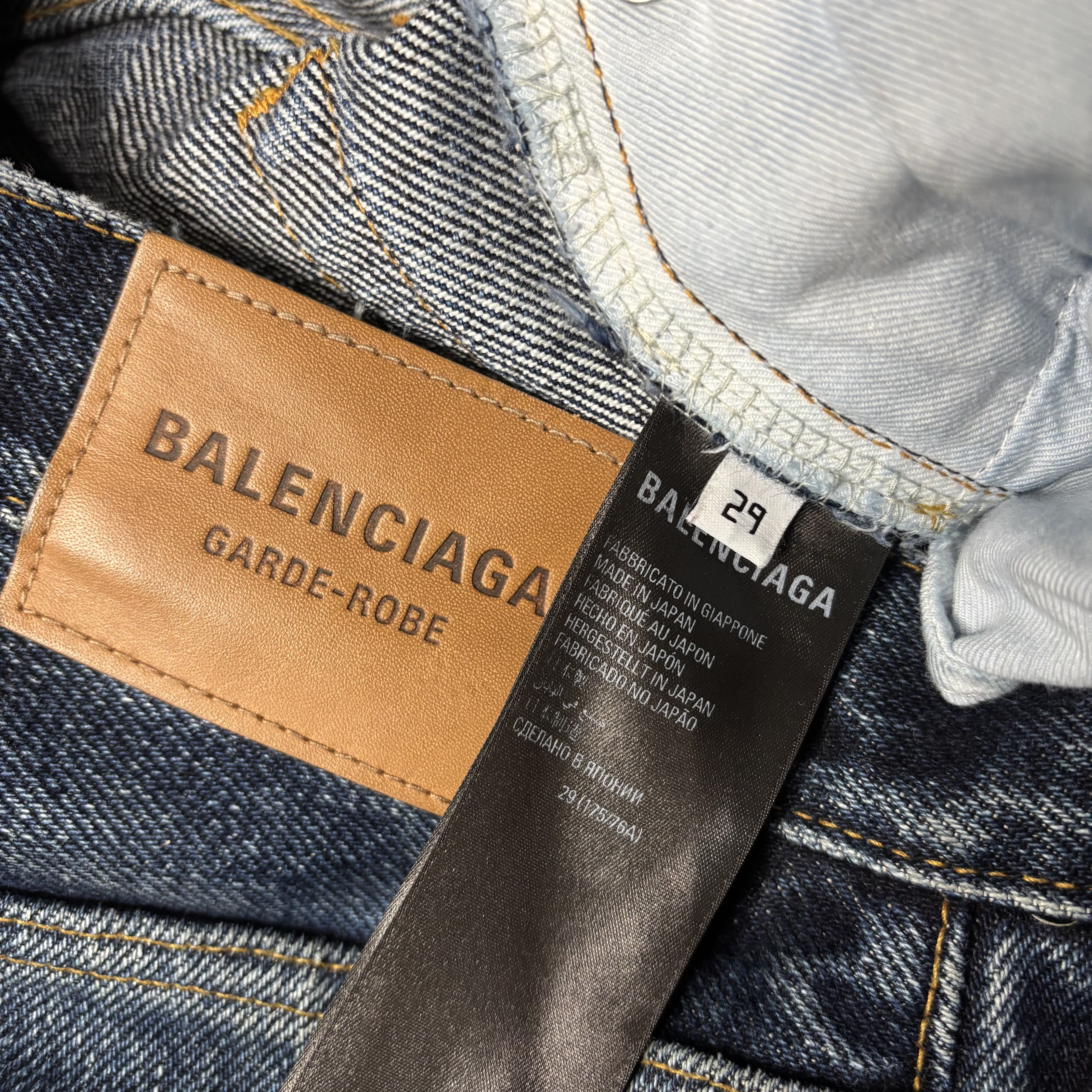 Balenciaga Heavy Weight Faded Jeans - View 5