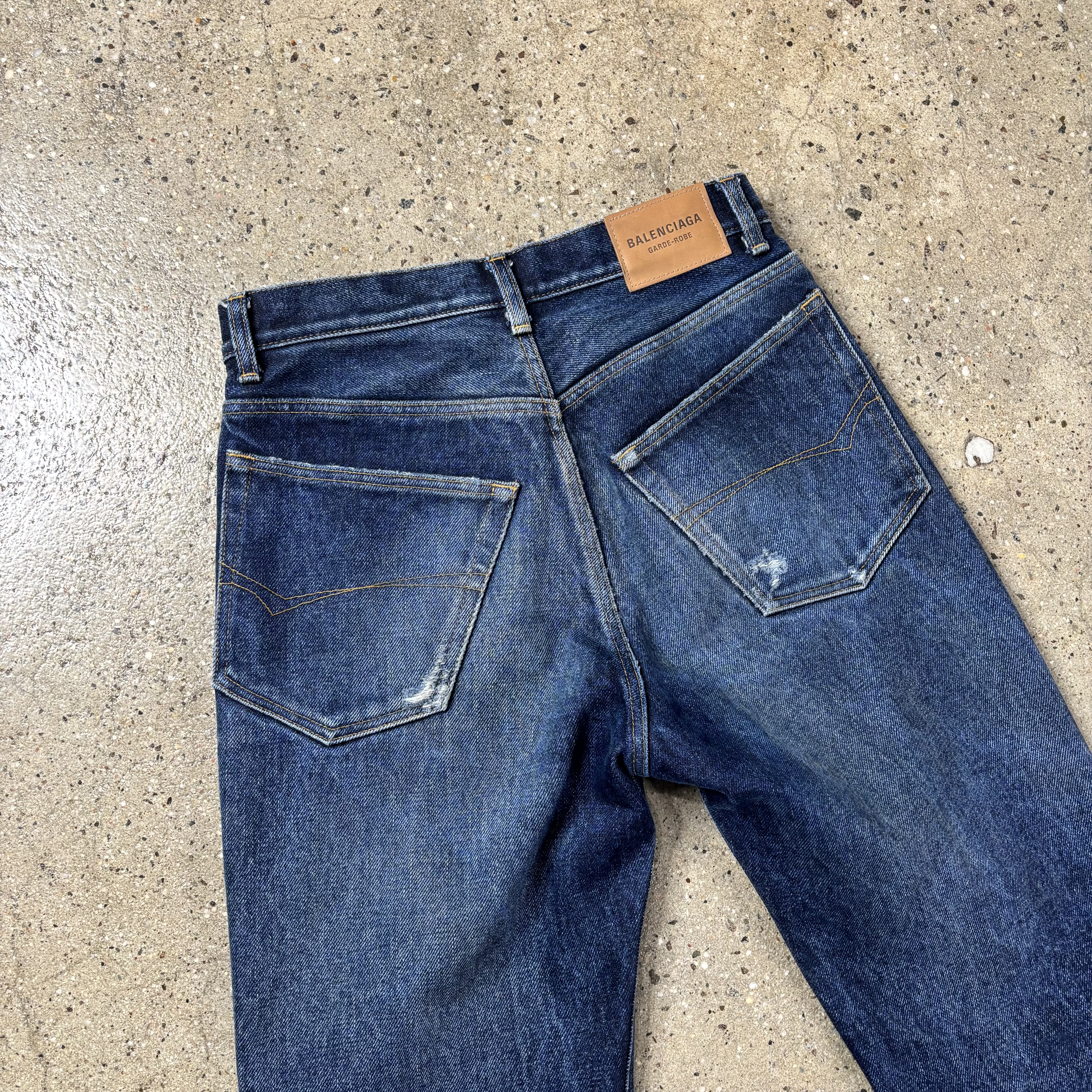Balenciaga Heavy Weight Faded Jeans - View 8