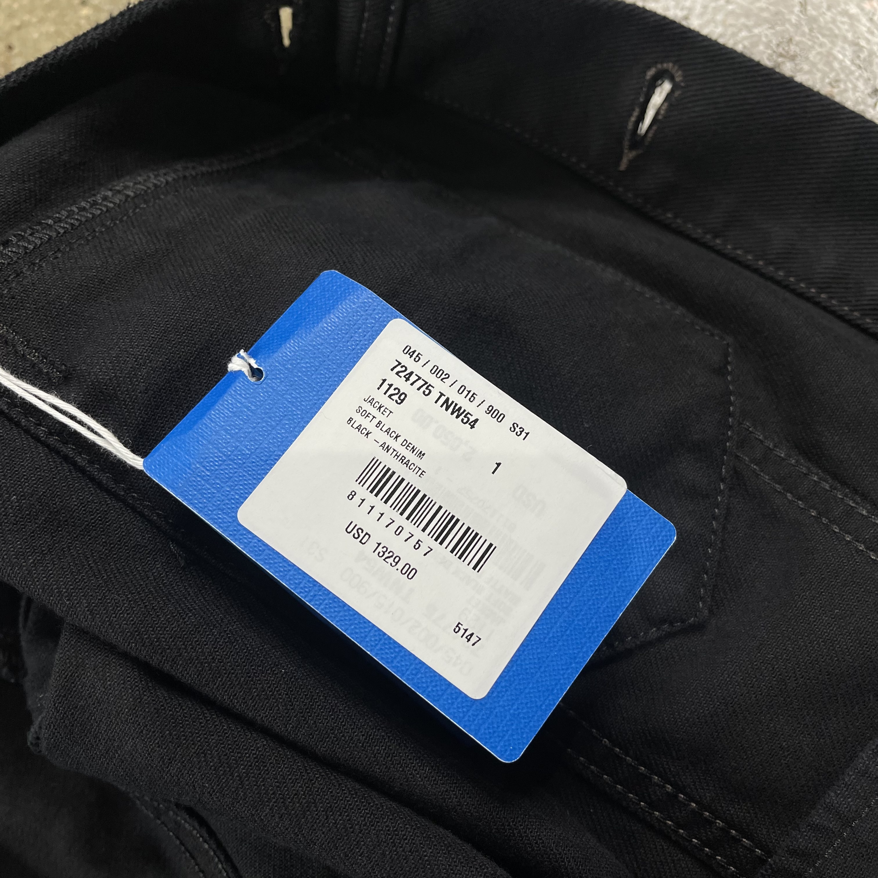 Balenciaga Adidas 3 Stripe Denim Jacket - View 5