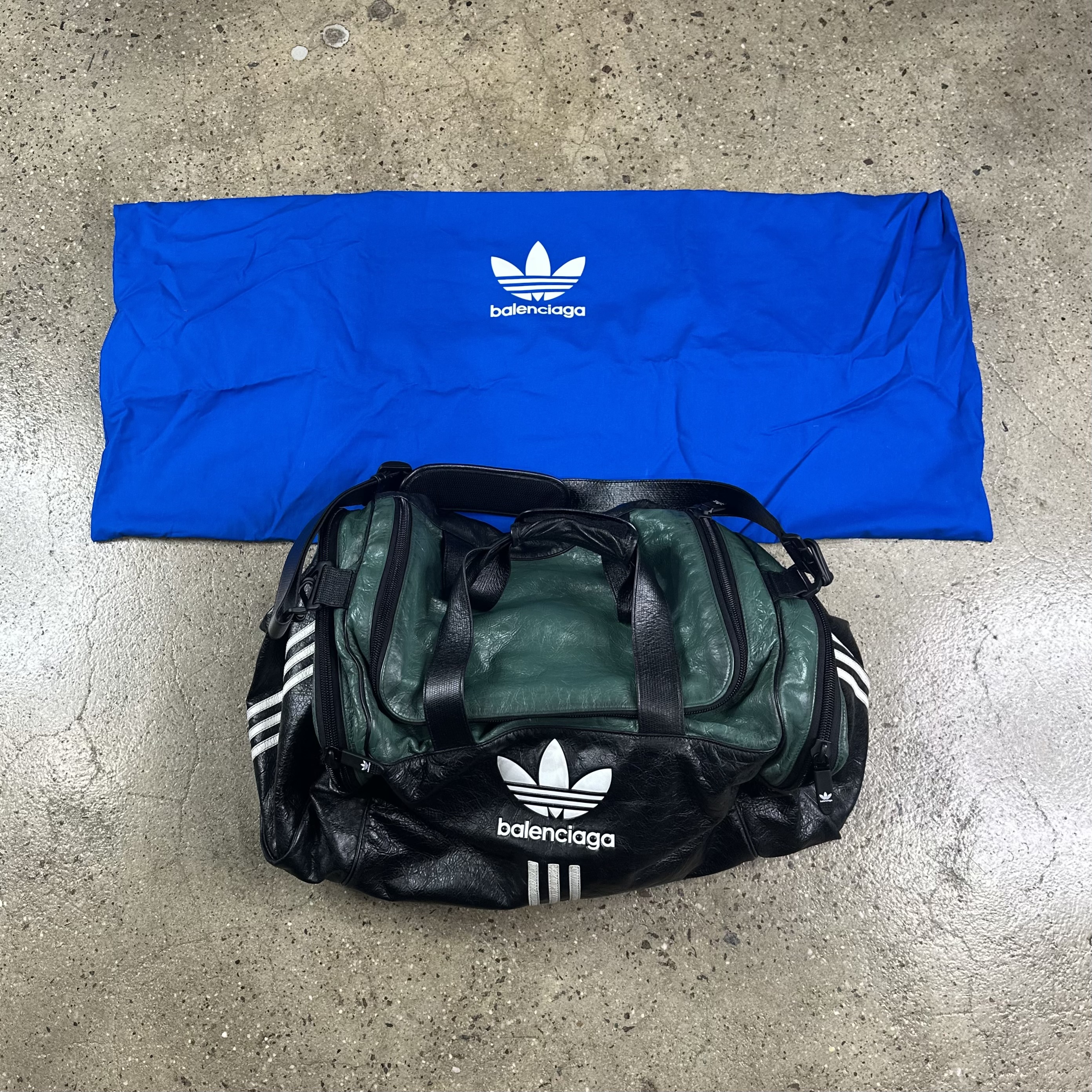 Adidas Leather Duffle Bag
