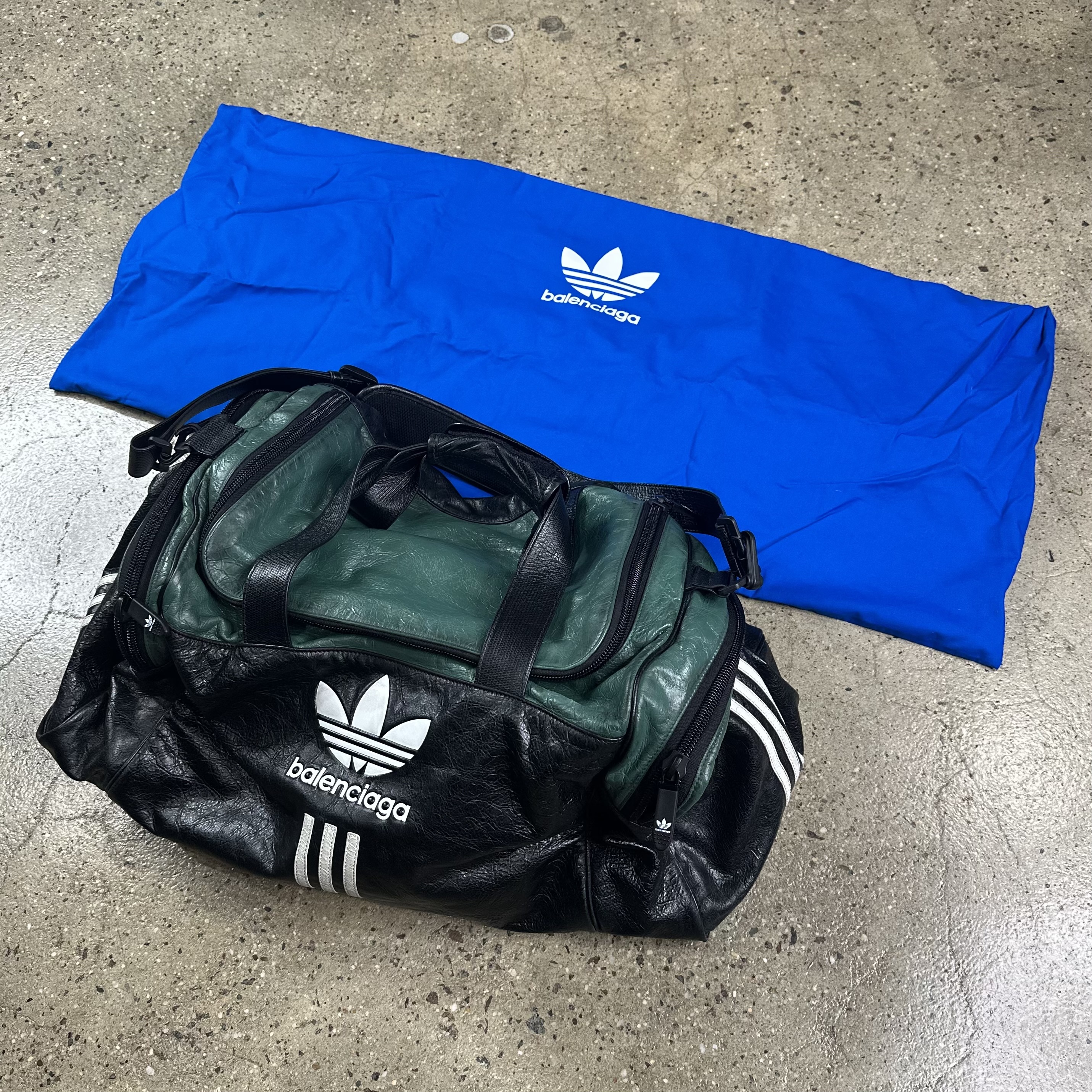 Balenciaga Adidas Leather Duffle Bag - View 2