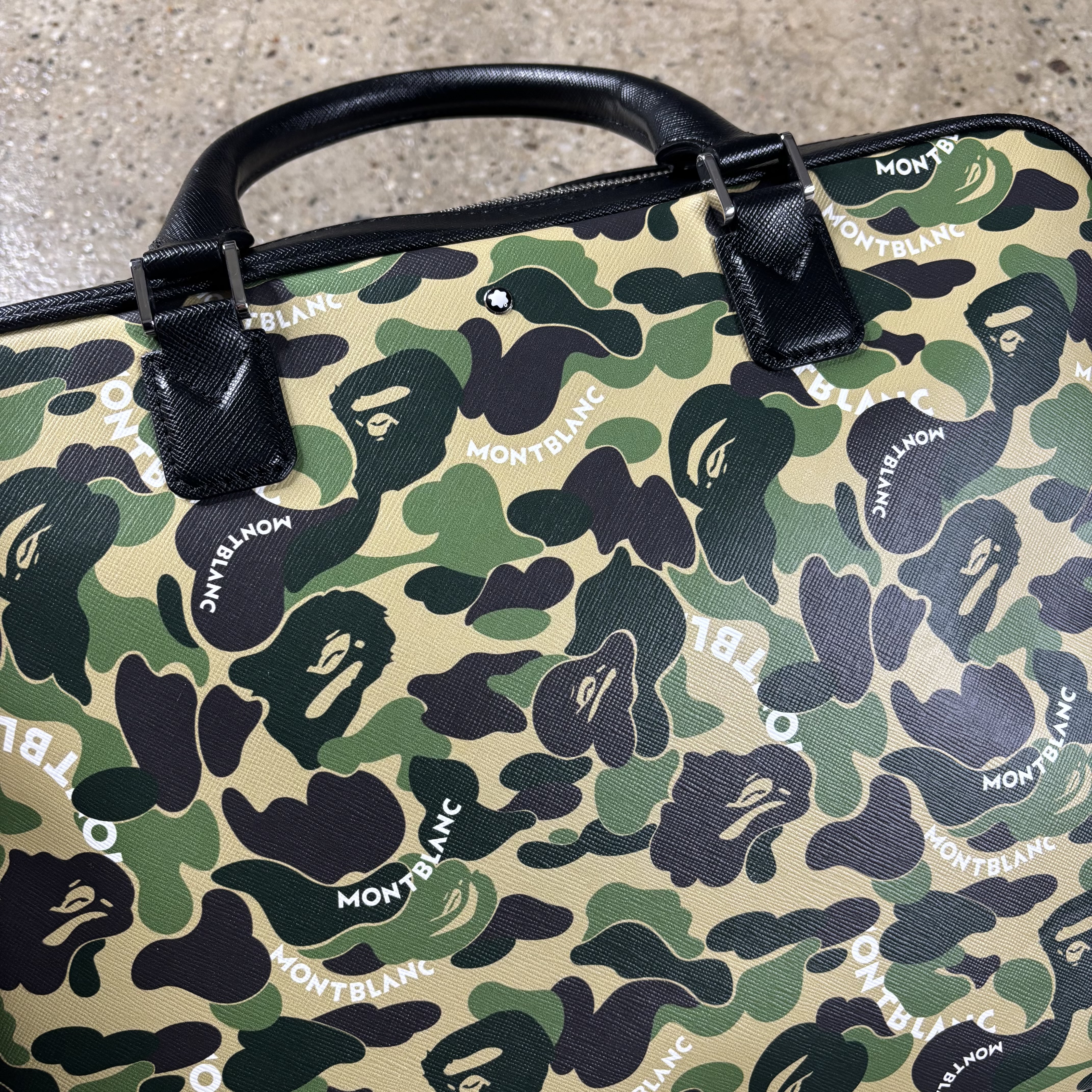 Bape Montblanc Leather Suitcase  - View 2