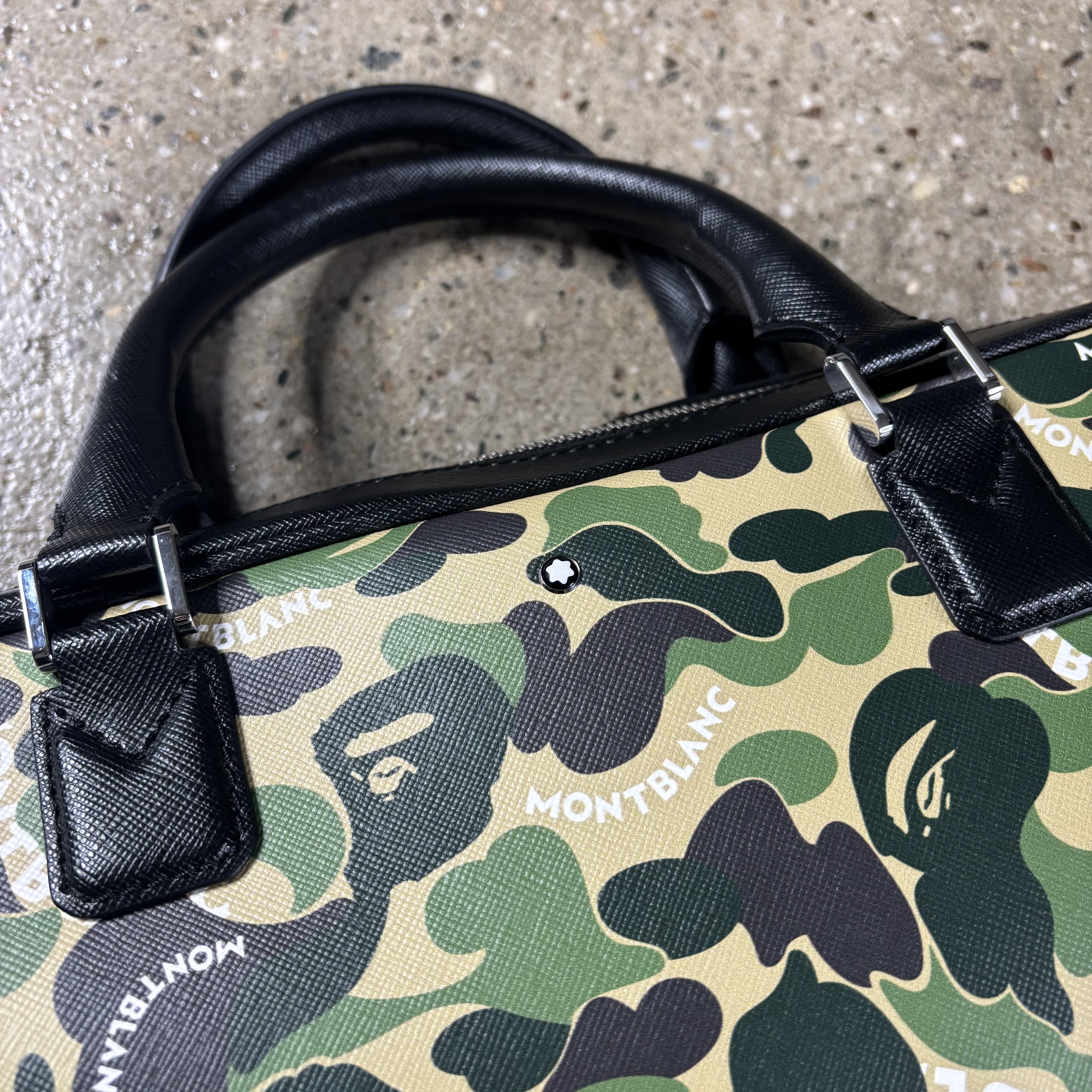 Bape Montblanc Leather Suitcase  - View 3