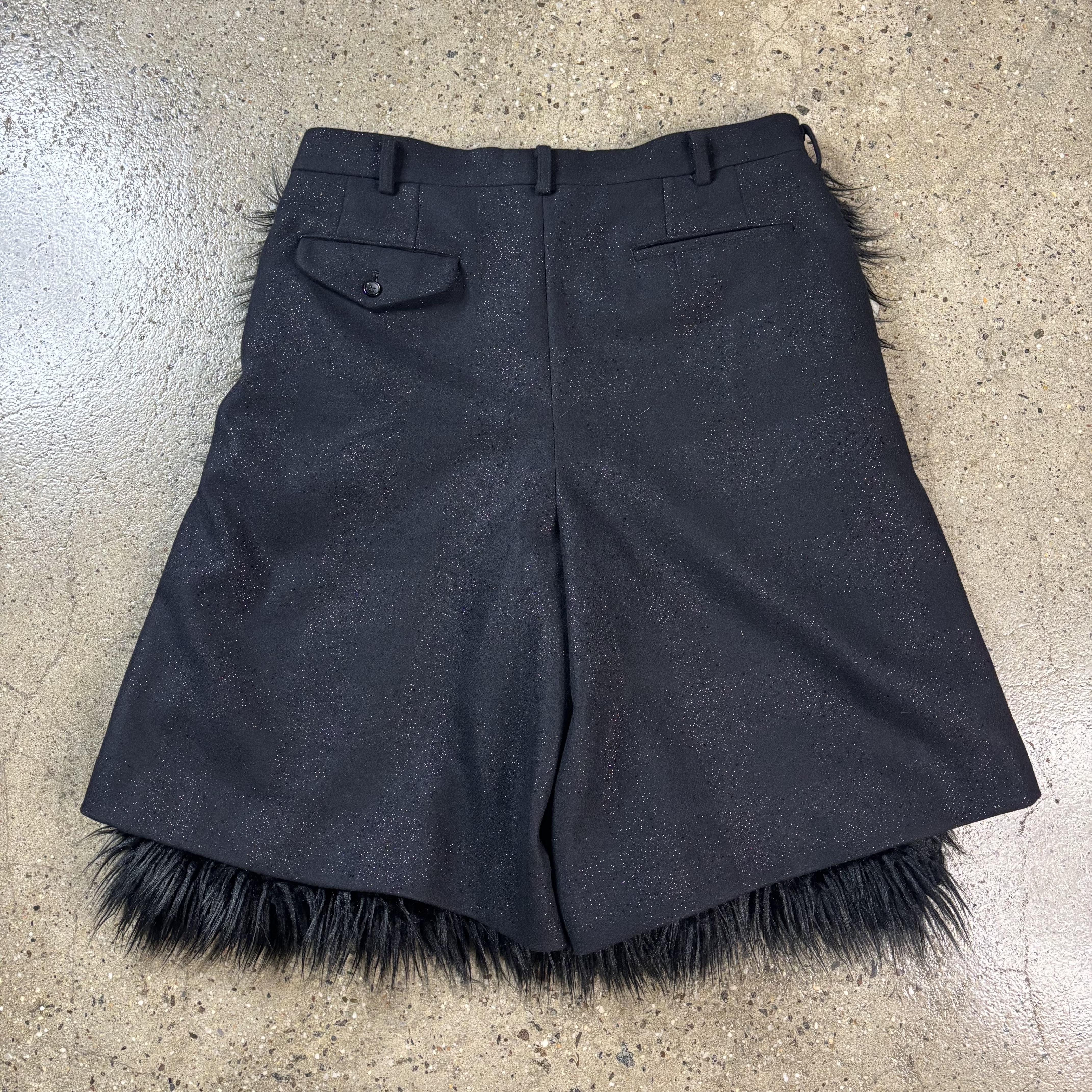 CDG Homme Plus Fur Layer Shorts - View 2