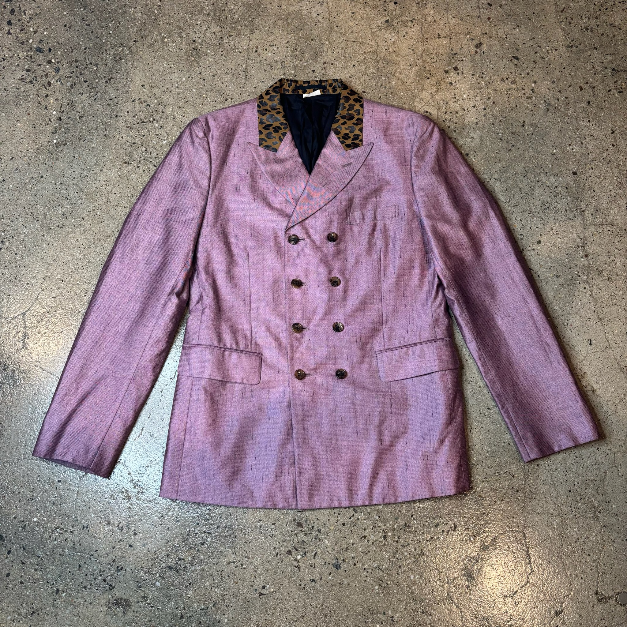 Hommes Plus Animal Print Blazer