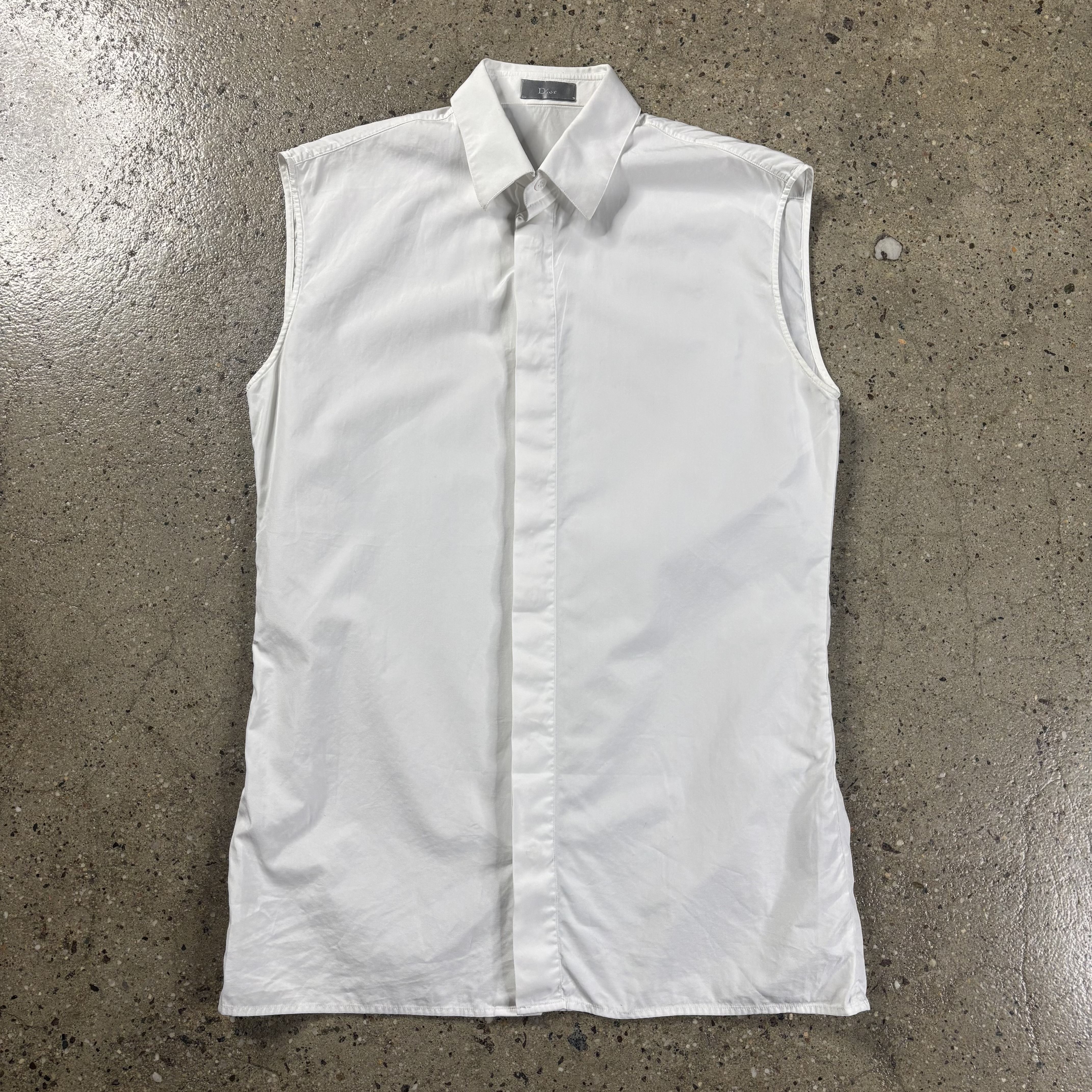 Sleeveless Button Up Shirt