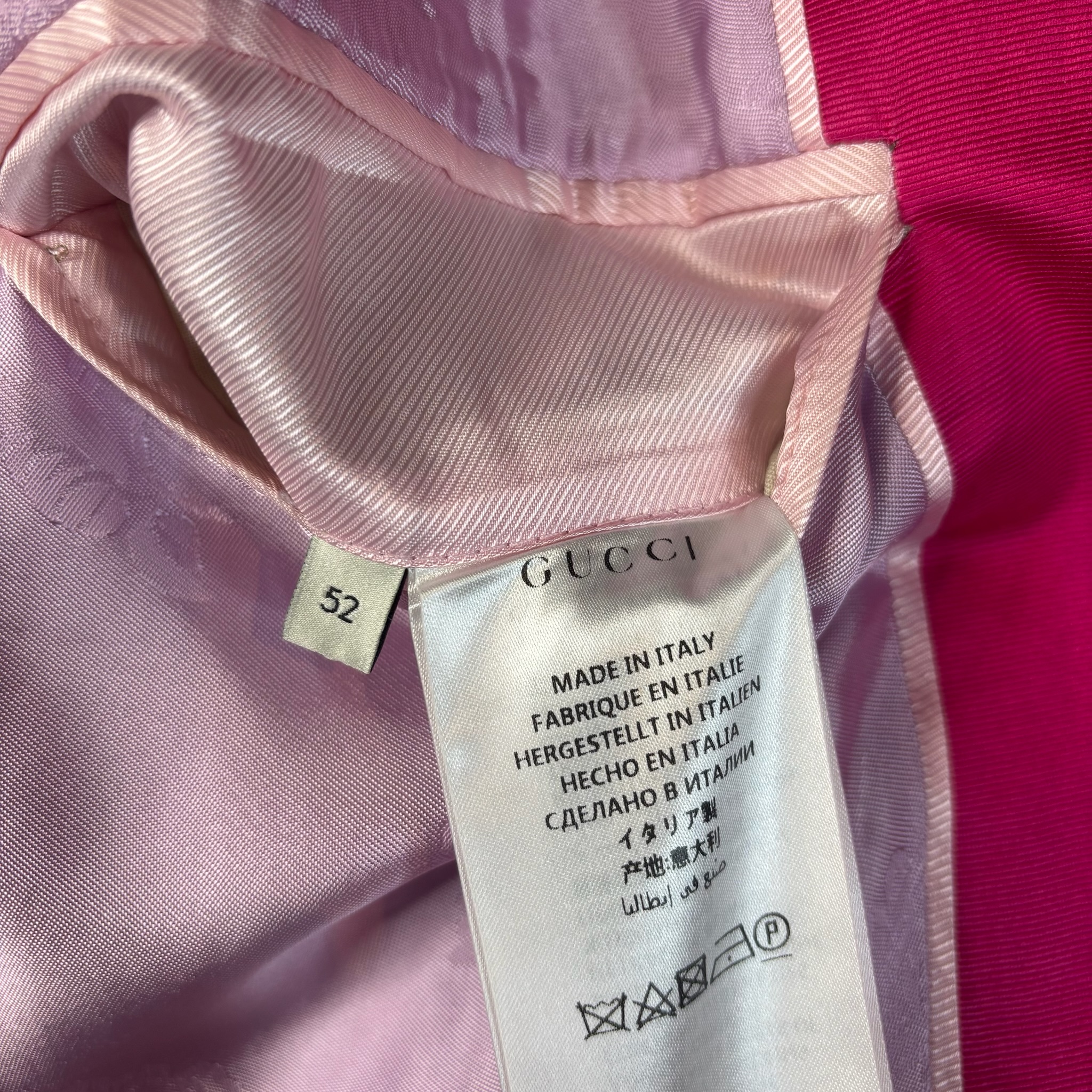 Gucci Two Tone Double Breasted Tuxedo Blazer - View 5
