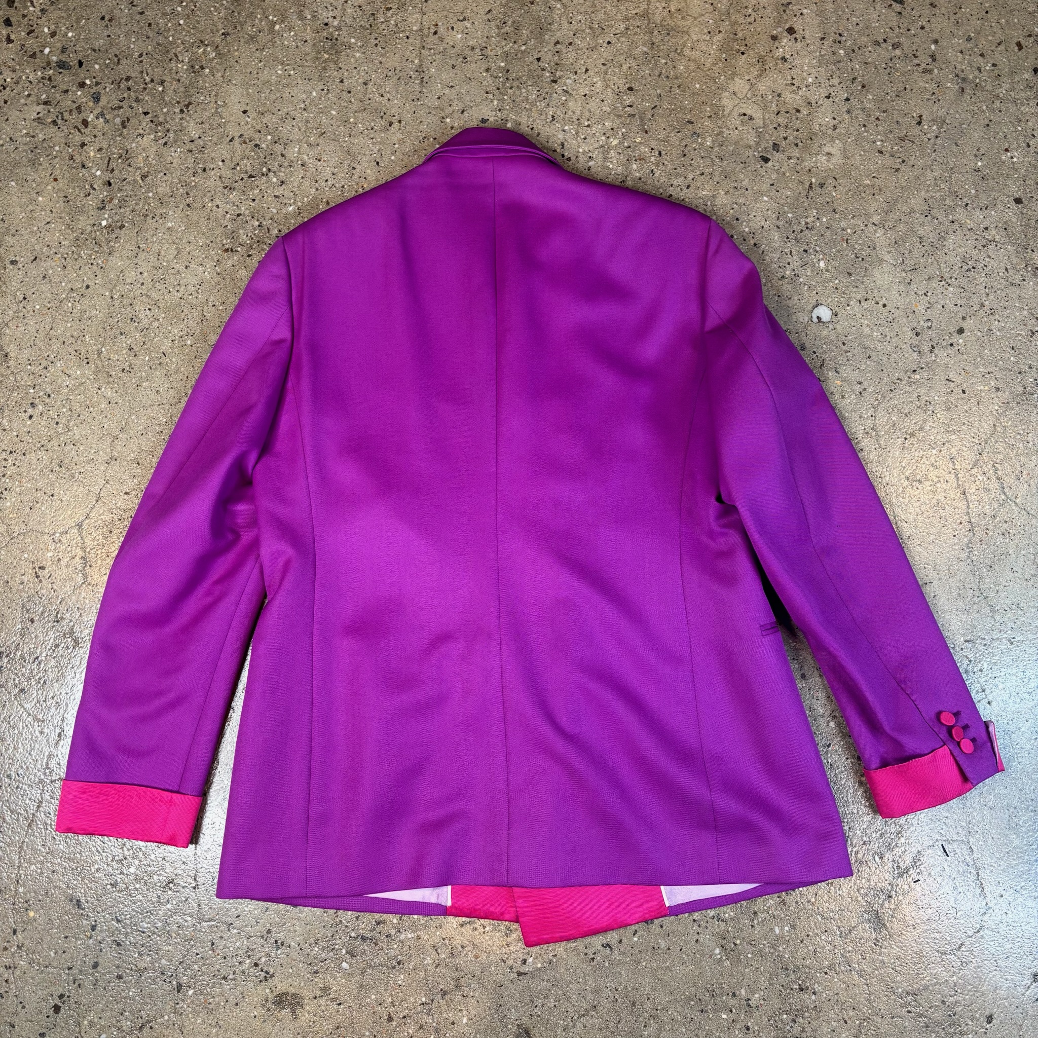 Gucci Two Tone Double Breasted Tuxedo Blazer - View 6