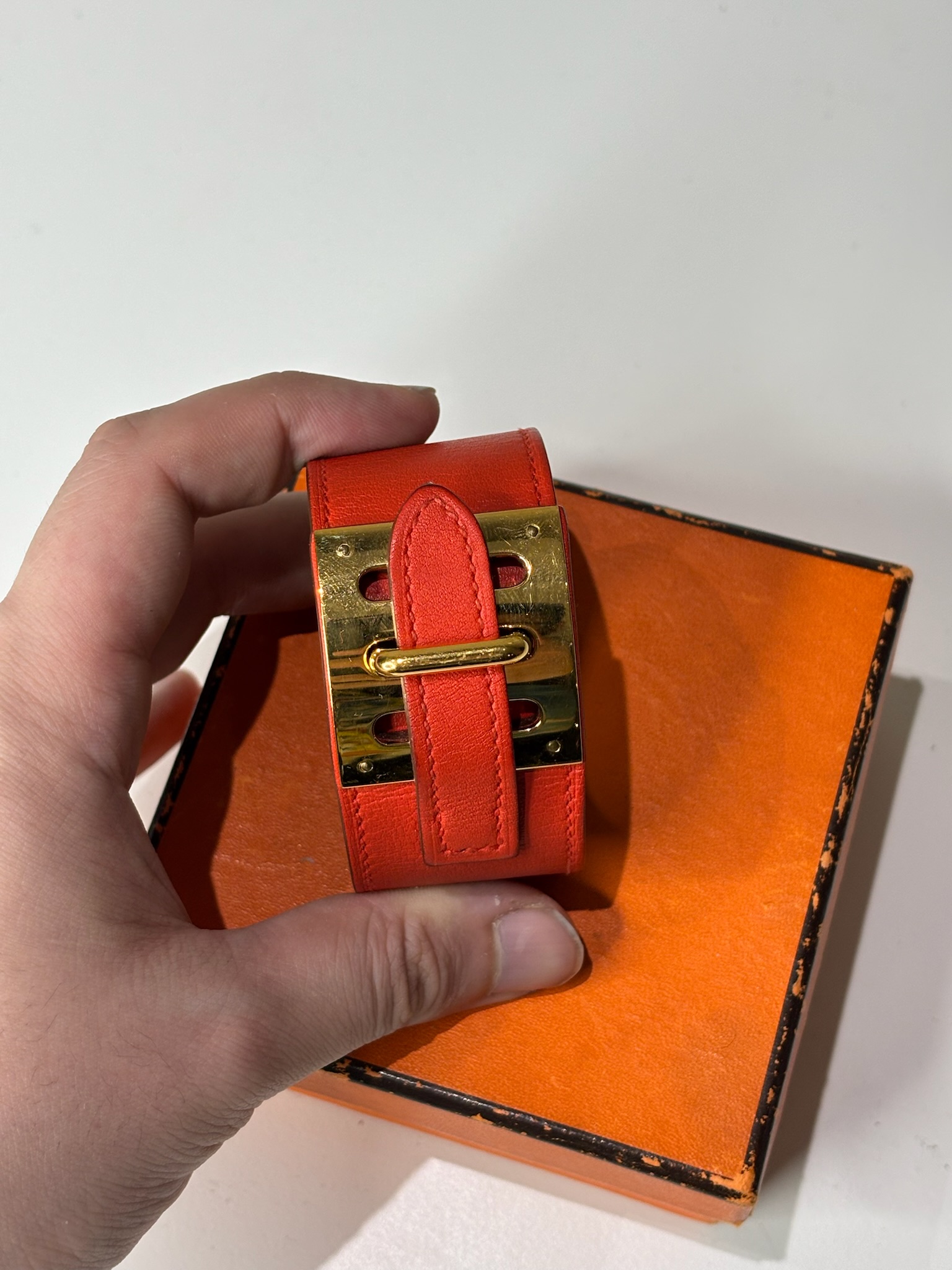 Hermes Sample Leather Bracelet - View 2