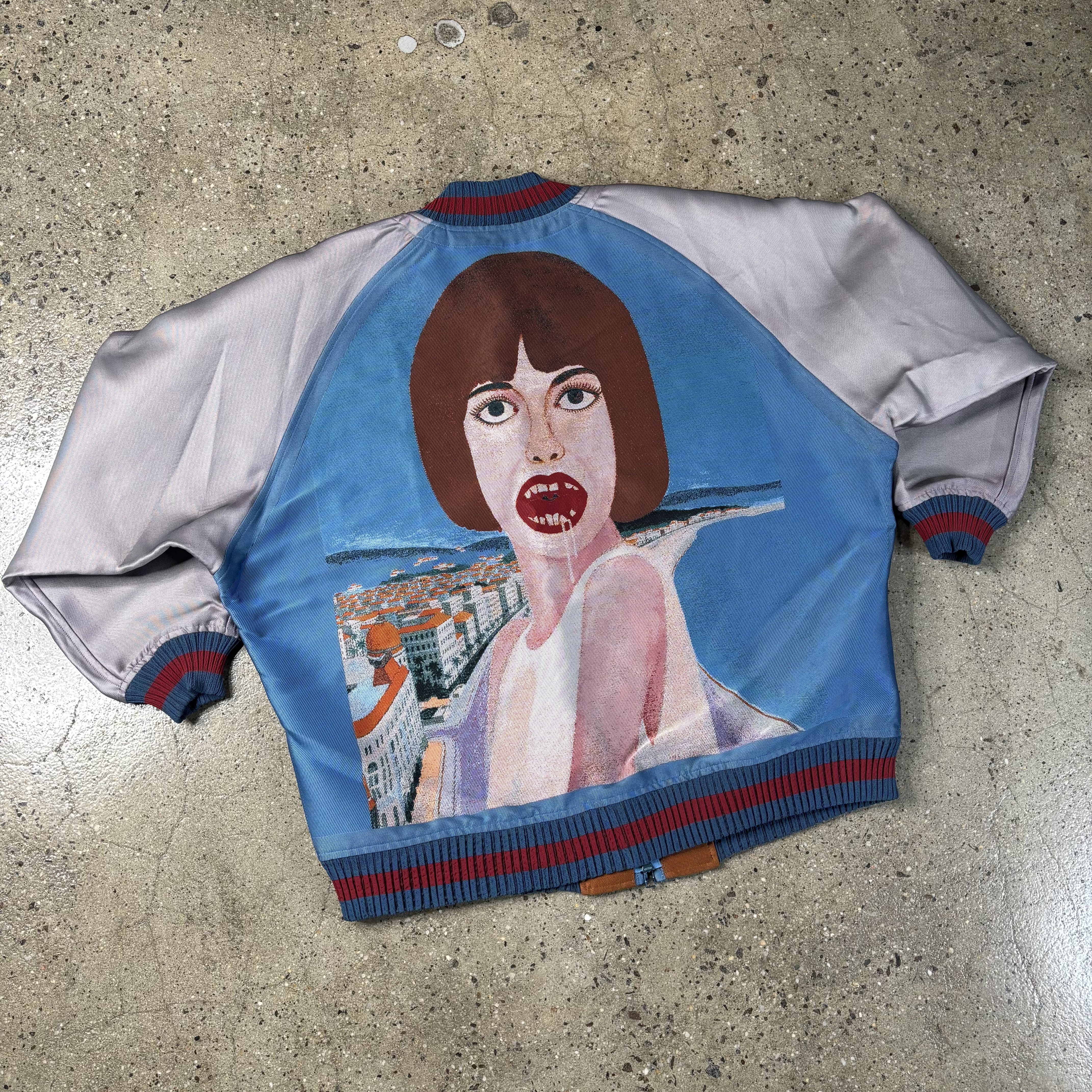 Issey Miyake Yokoo Tadanori Pleated Bomber - View 2