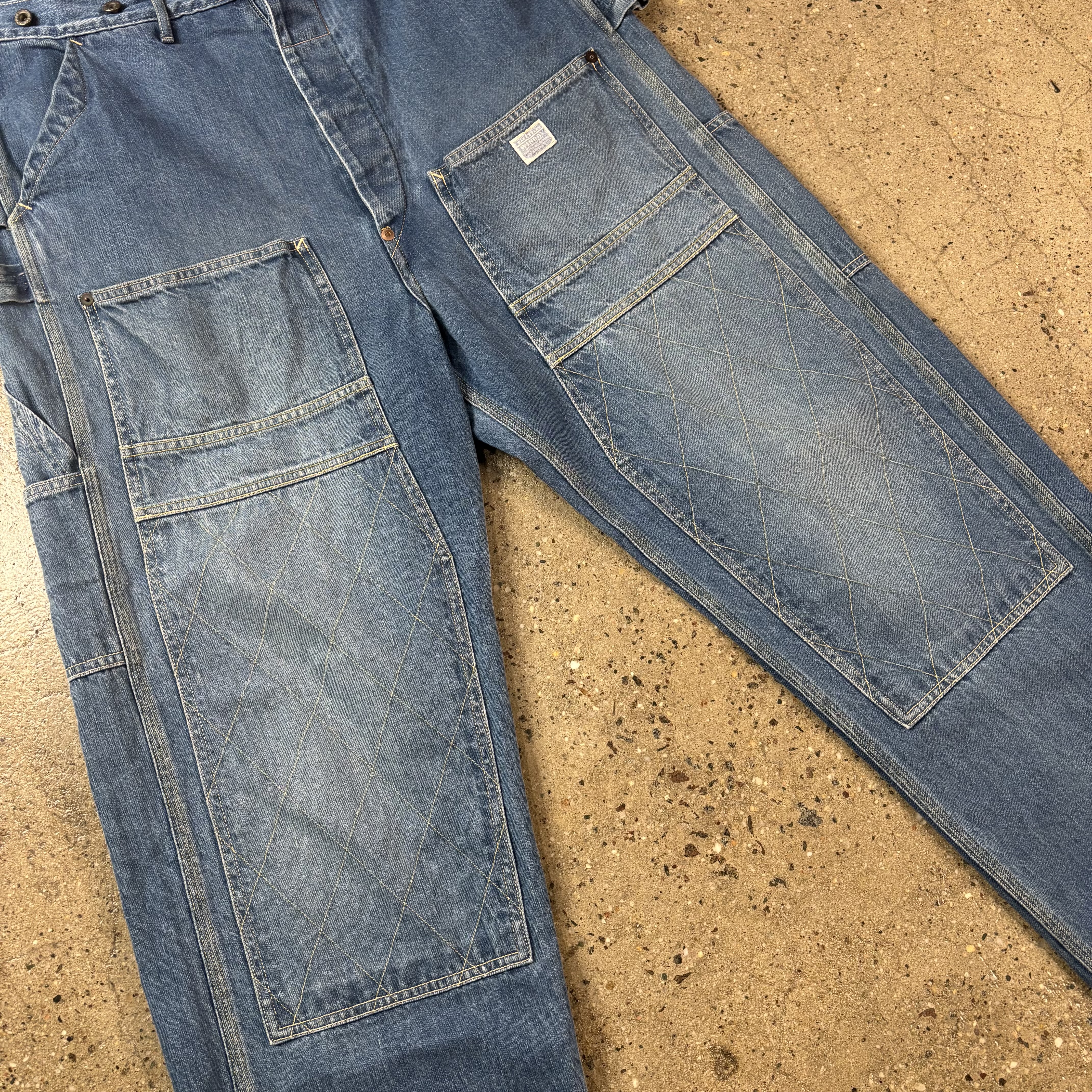 Kapital 11.5Oz Denim Cargo Pants - View 3