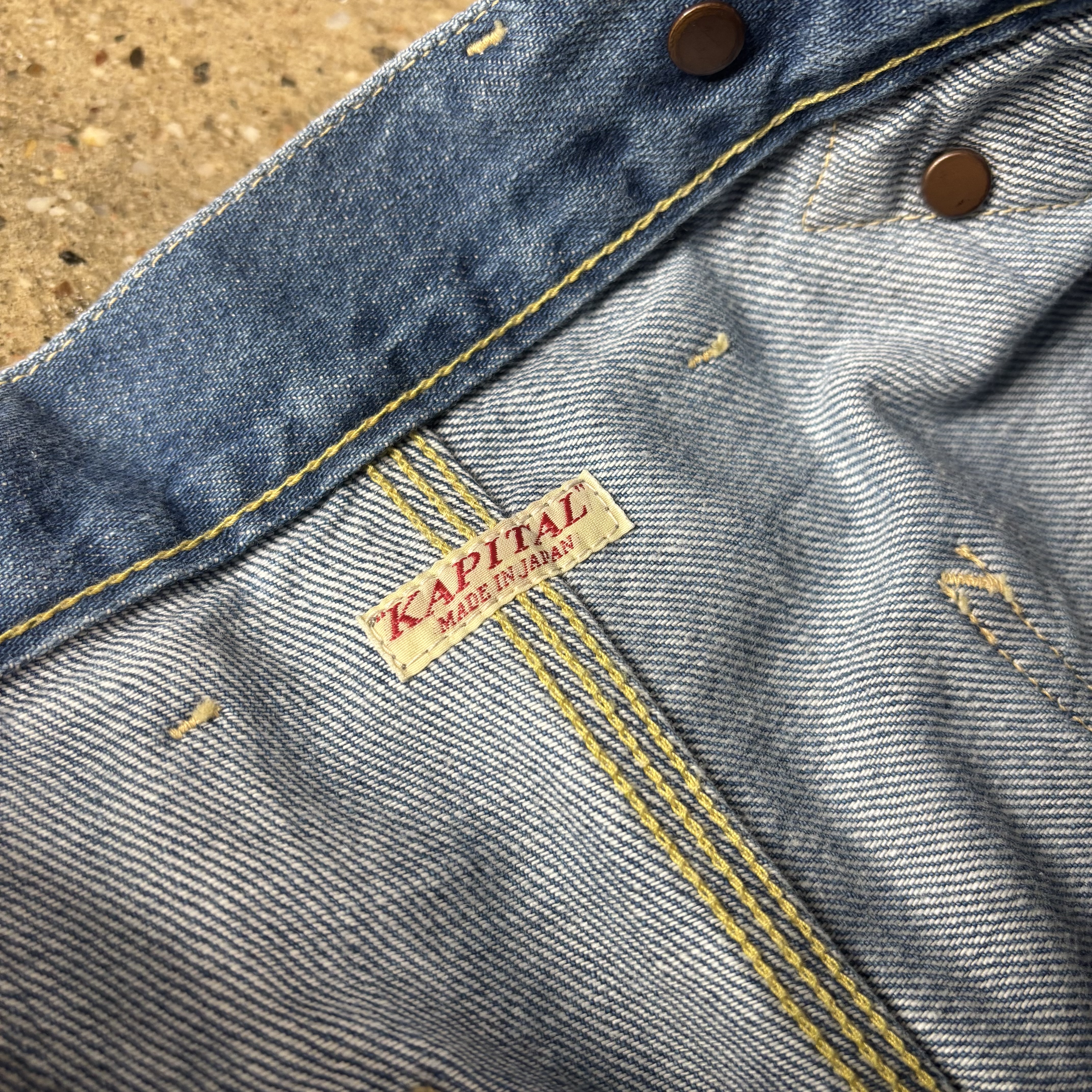 Kapital 11.5Oz Denim Cargo Pants - View 7