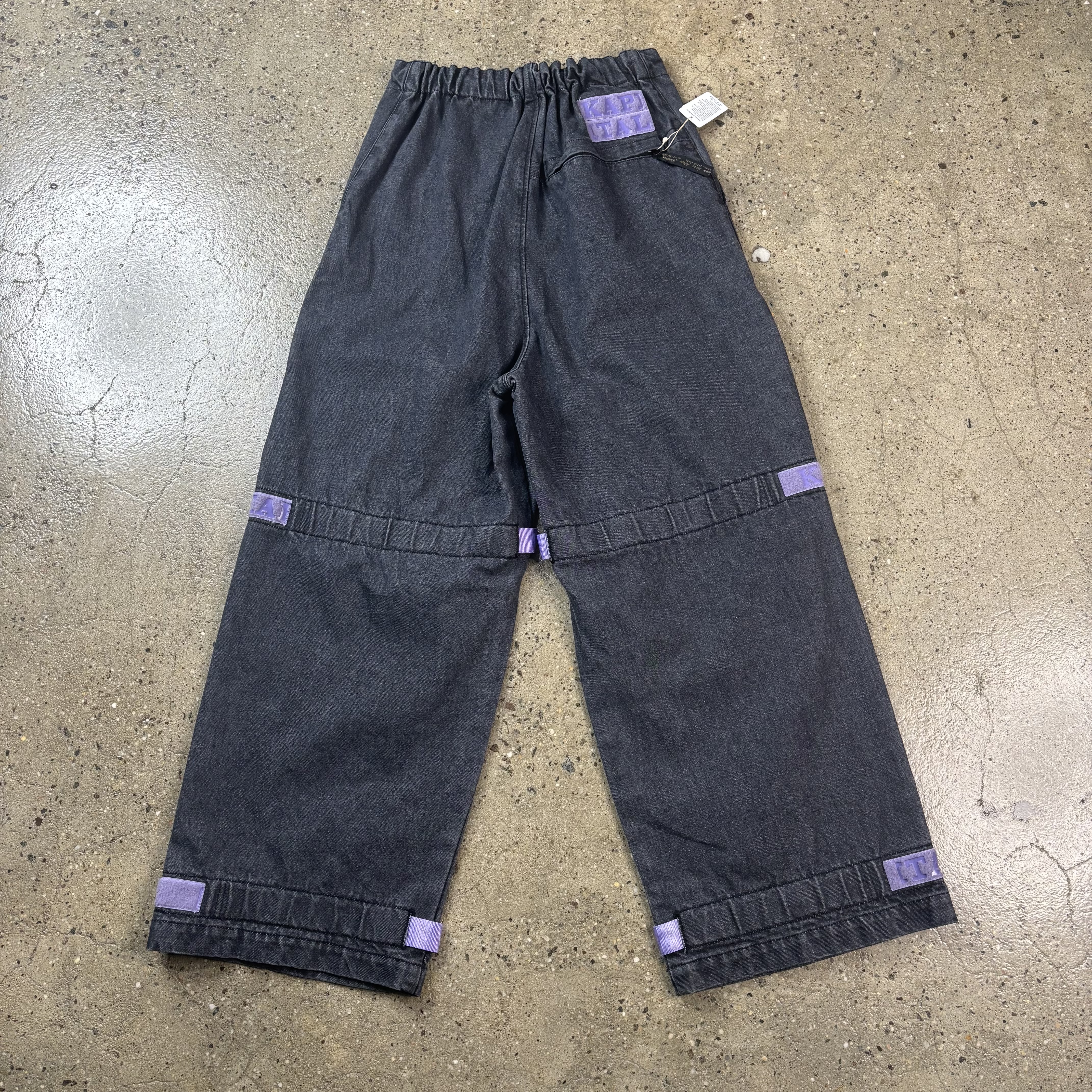 Kapital 14Oz Adjustable Denim Cargo Pants - View 3